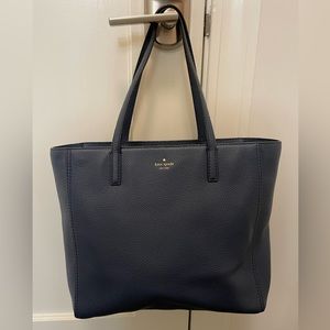 Kate Spade Medium size leather tote, Blue, Dust bag